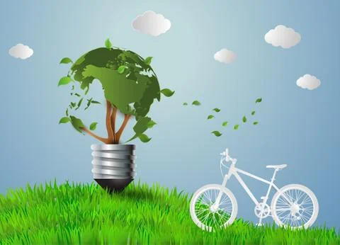 Concept of eco. Stock Illustration