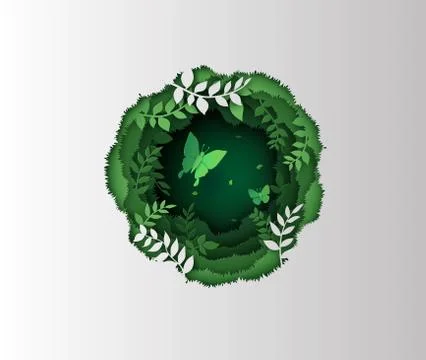 Concept of ecology and environment Stock Illustration