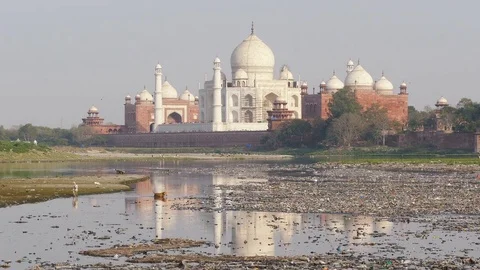 Concept Ecology Garbage Waste Agra India 4k Video stock 74258000