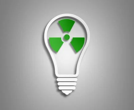 Concept ecology. the image of the light bulb Stock Illustration
