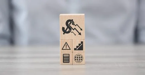 Concept of economic collapse 스톡 사진