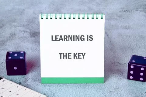 Concept of Education Emphasizes That Learning is the Key to Success and Per.. Stock Photos