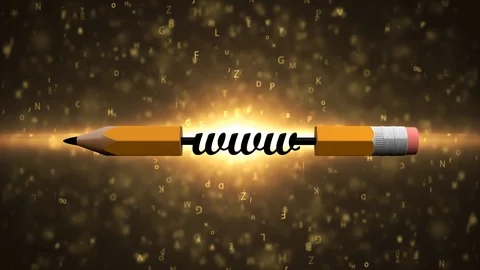 The concept of education on the Internet. Distance learning 33. Stock Footage 103715041