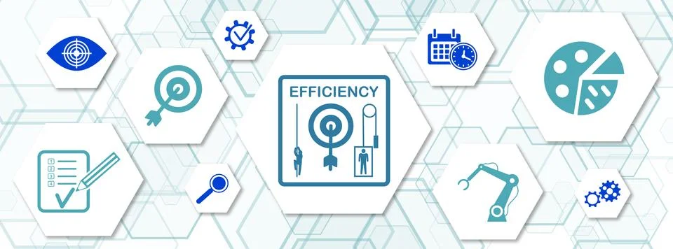 Concept of efficiency Stock Illustration