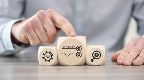 Concept of efficiency Stock Photos