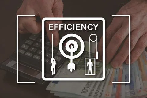 Concept of efficiency Stock Photos