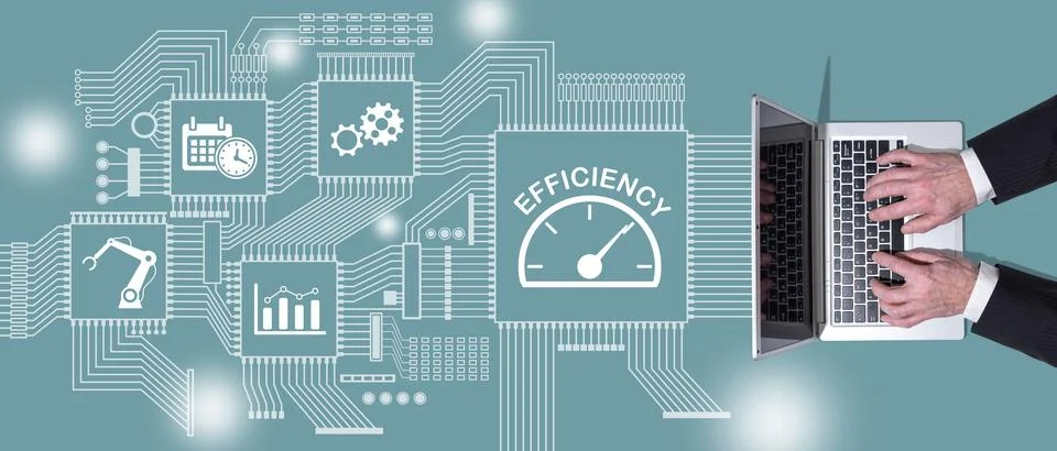 Concept of efficiency Stock Photos