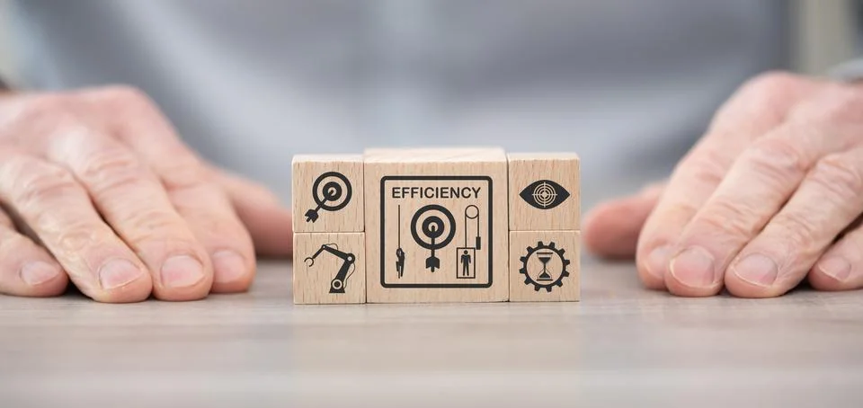 Concept of efficiency Stock Photos