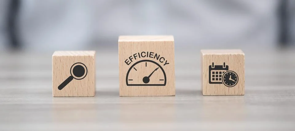 Concept of efficiency Stock Photos