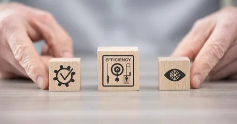 Concept of efficiency Stock Photos