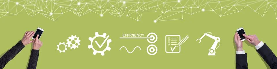 Concept of efficiency Stock Photos