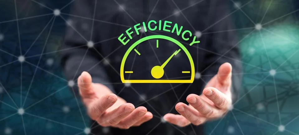 Concept of efficiency Stock Photos