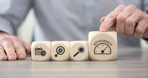 Concept of efficiency 스톡 사진