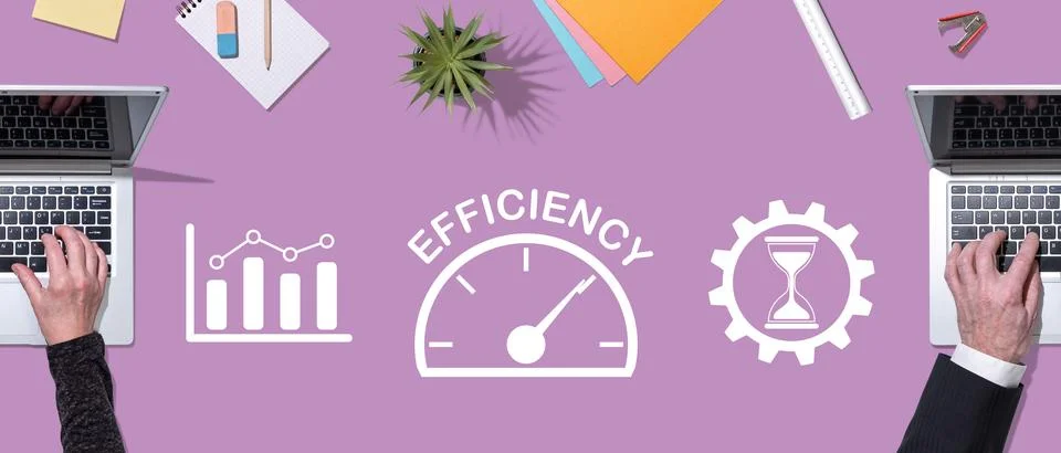 Concept of efficiency Foto stock