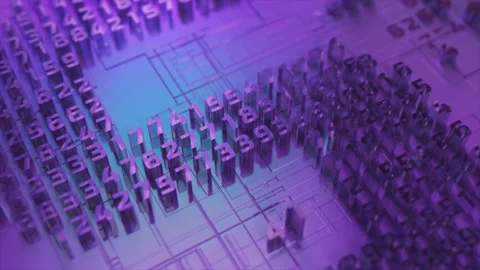 The concept of electronic transactions. Digital dollar. Dollar logo Stock Footage 186957772