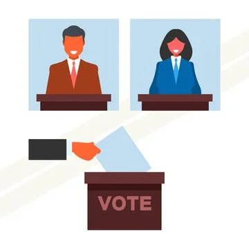 Concept-of-ellection Stock Illustration