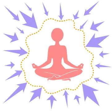 Concept of emotional balance Stock Illustration