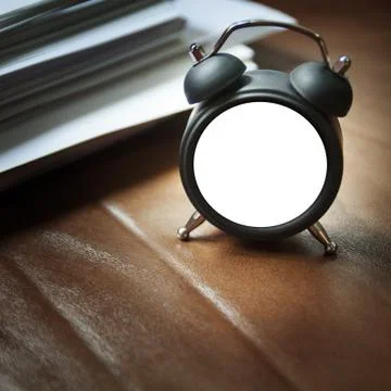 Concept of a empty clock can not tell about all time Stock Photos