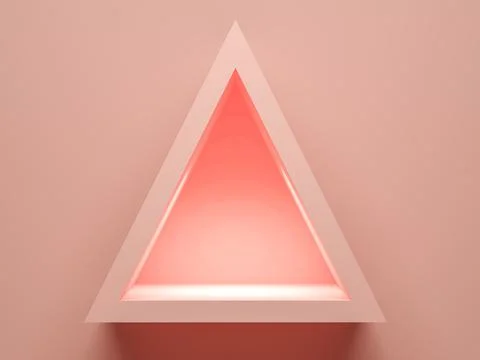 Concept empty illuminated showcase shelf 3D rendering Stock Illustration