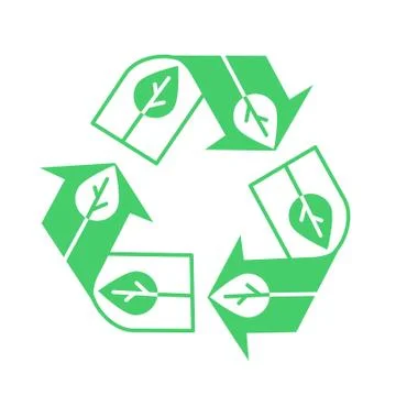 Concept environment with recycling Stock Illustration