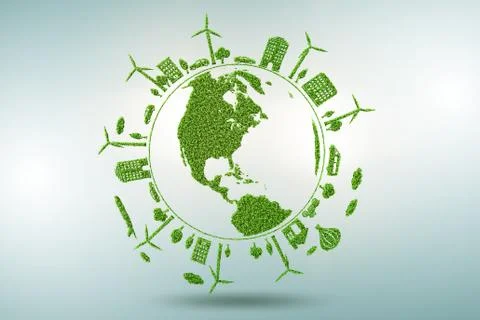 Concept of environmental protection - 3d rendering Stock-Illustration