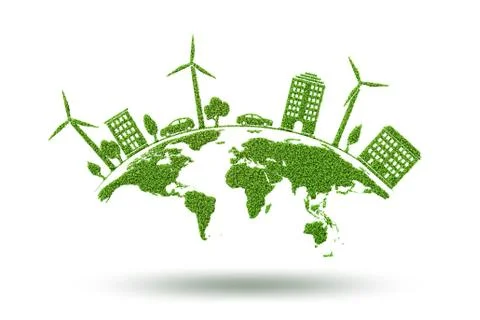 Concept of environmental protection - 3d rendering Stock Illustration