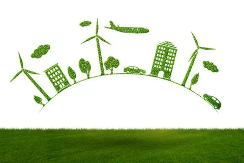 Concept of environmental protection - 3d rendering Stock Illustration