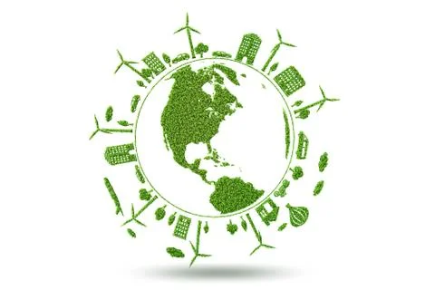 Concept of environmental protection - 3d rendering Ilustração Stock