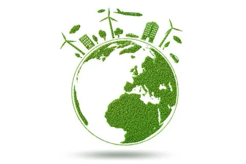 Concept of environmental protection - 3d rendering Stock Illustration