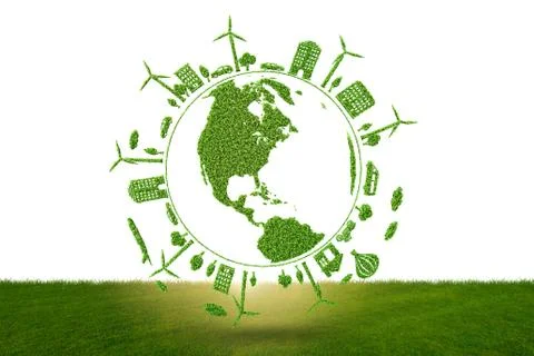 Concept of environmental protection - 3d rendering Stock-Illustration