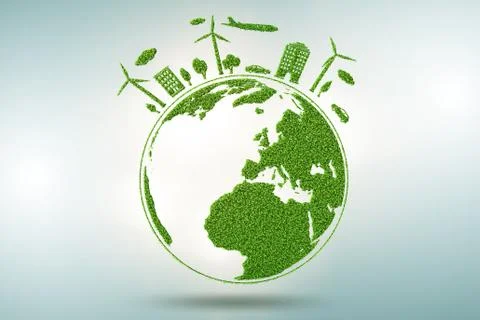 Concept of environmental protection - 3d rendering Stock-Illustration