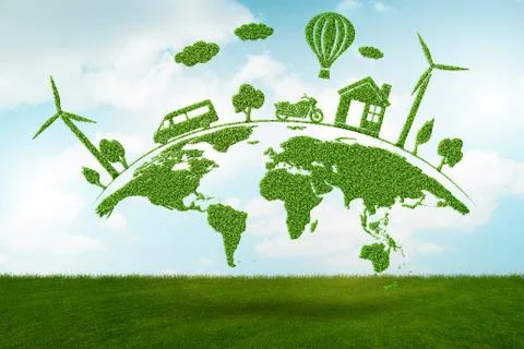 Concept of environmental protection - 3d rendering Stock-Illustration