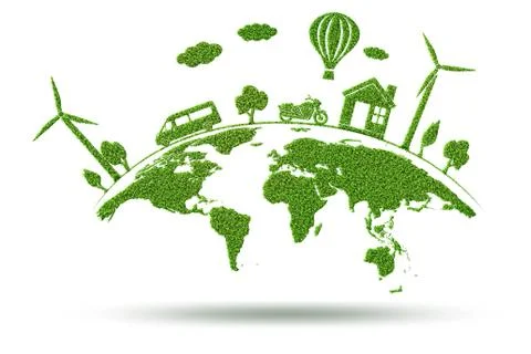 Concept of environmental protection - 3d rendering Ilustração Stock