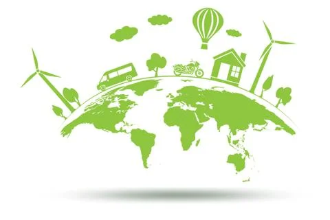 Concept of environmental protection - 3d rendering Stock-Illustration