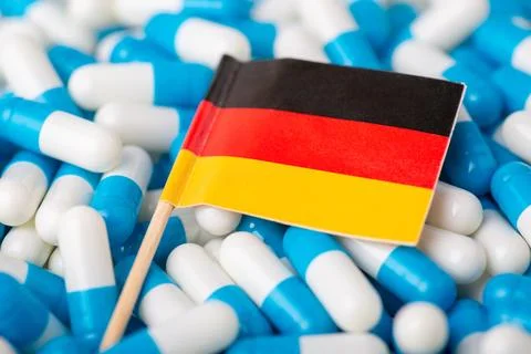 Concept of epidemic in Germany Stock Photos