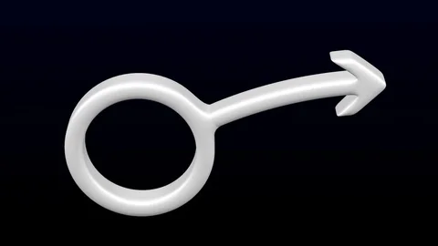 Concept - erectile dysfunction. 3D rendering. Video stock 117337016