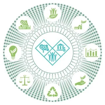 Concept of esg Stock Illustration
