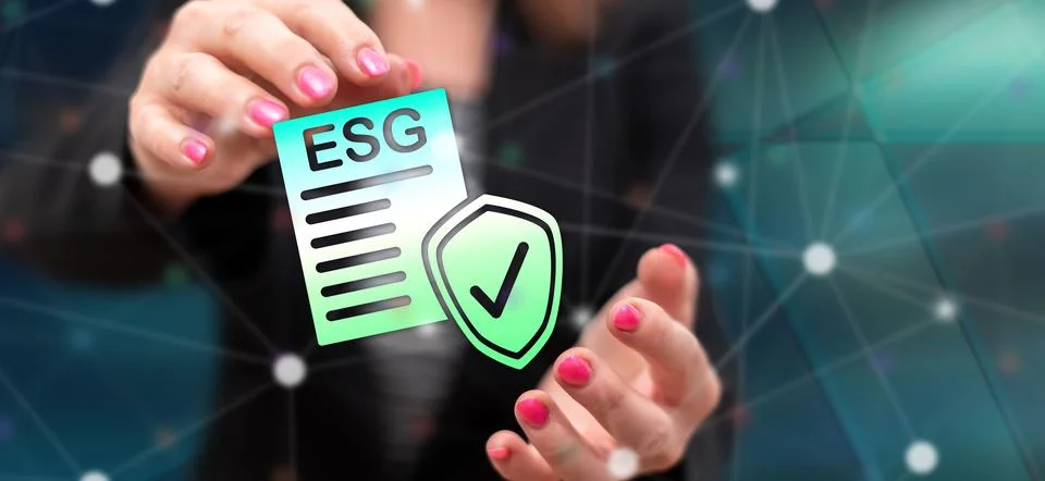 Concept of esg Stock Photos