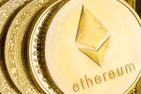 Concept of the Ethereum Cryptocurrency Stock Photos