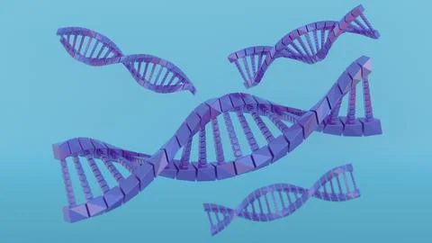 Concept of the evolution of human DNA in the distant future.. Stock Illustration