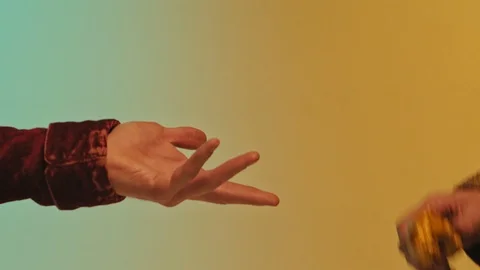 The concept of the evolution of money-first of all there was a barter, then Stock Footage 91154056