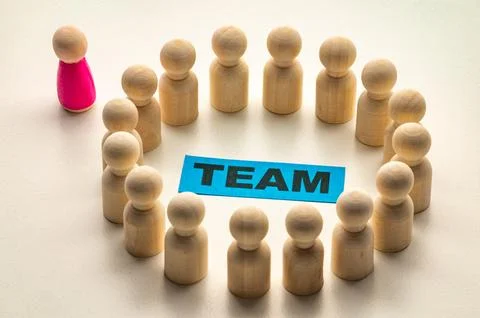 Concept of exclusion and closed groups. Stock Photos