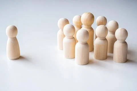 Concept of exclusion and discrimination. Stock Photos