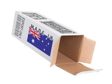 Concept of export - Product of Australia Stock Photos