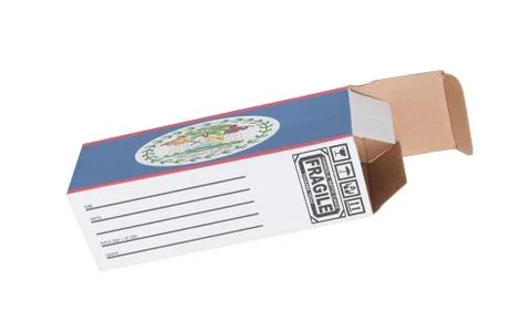Concept of export - Product of Belize Stock Photos