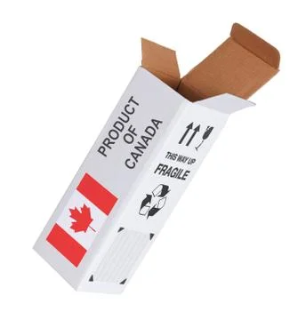 Concept of export - Product of Canada Stock Photos