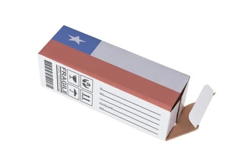 Concept of export - Product of Chile Stock Photos