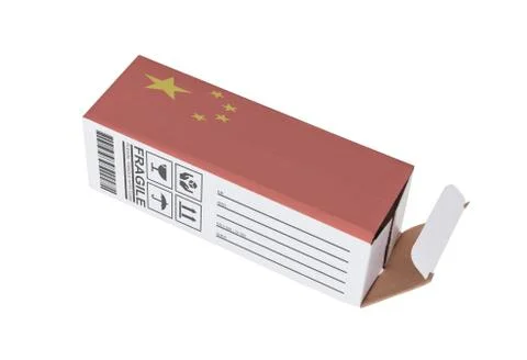 Concept of export - Product of China 库存照片