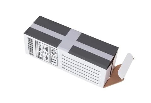 Concept of export - Product of Cornwall Stockfoto's