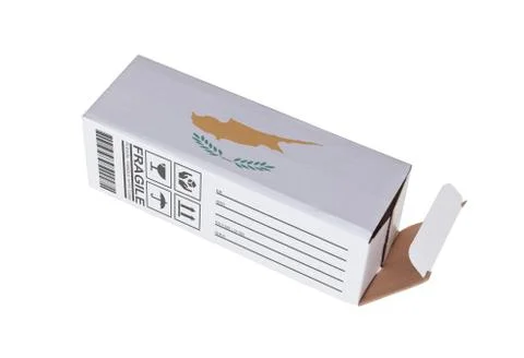 Concept of export - Product of Cyprus Stock Photos